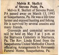 Skellet, Melvin R